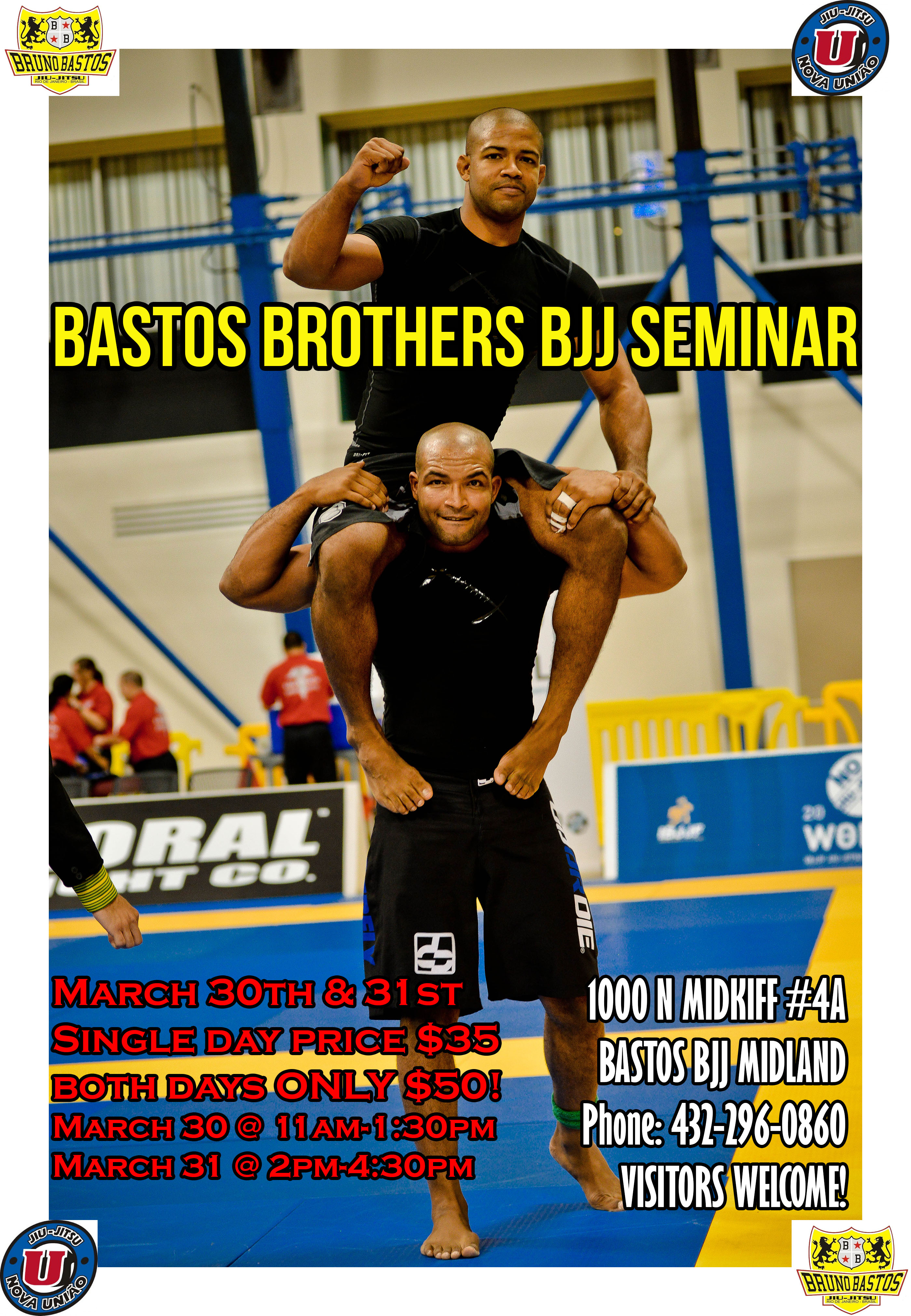 BASTOS BROTHERS SEMINAR IN MIDLAND TEXAS | Bruno Bastos Jiu-Jitsu